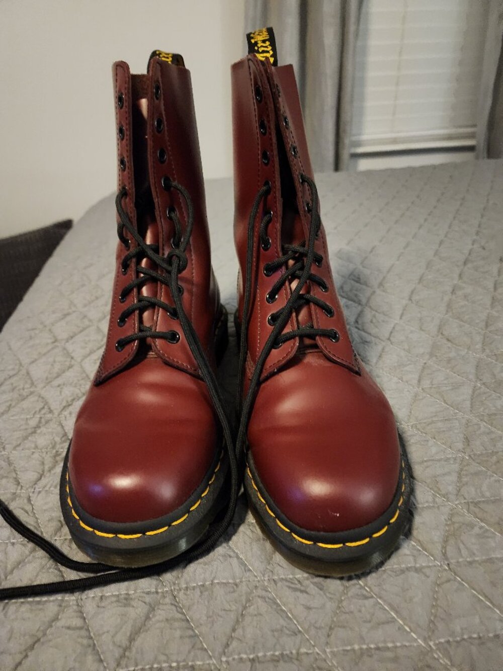 Burgundy Dr. Martens Boots